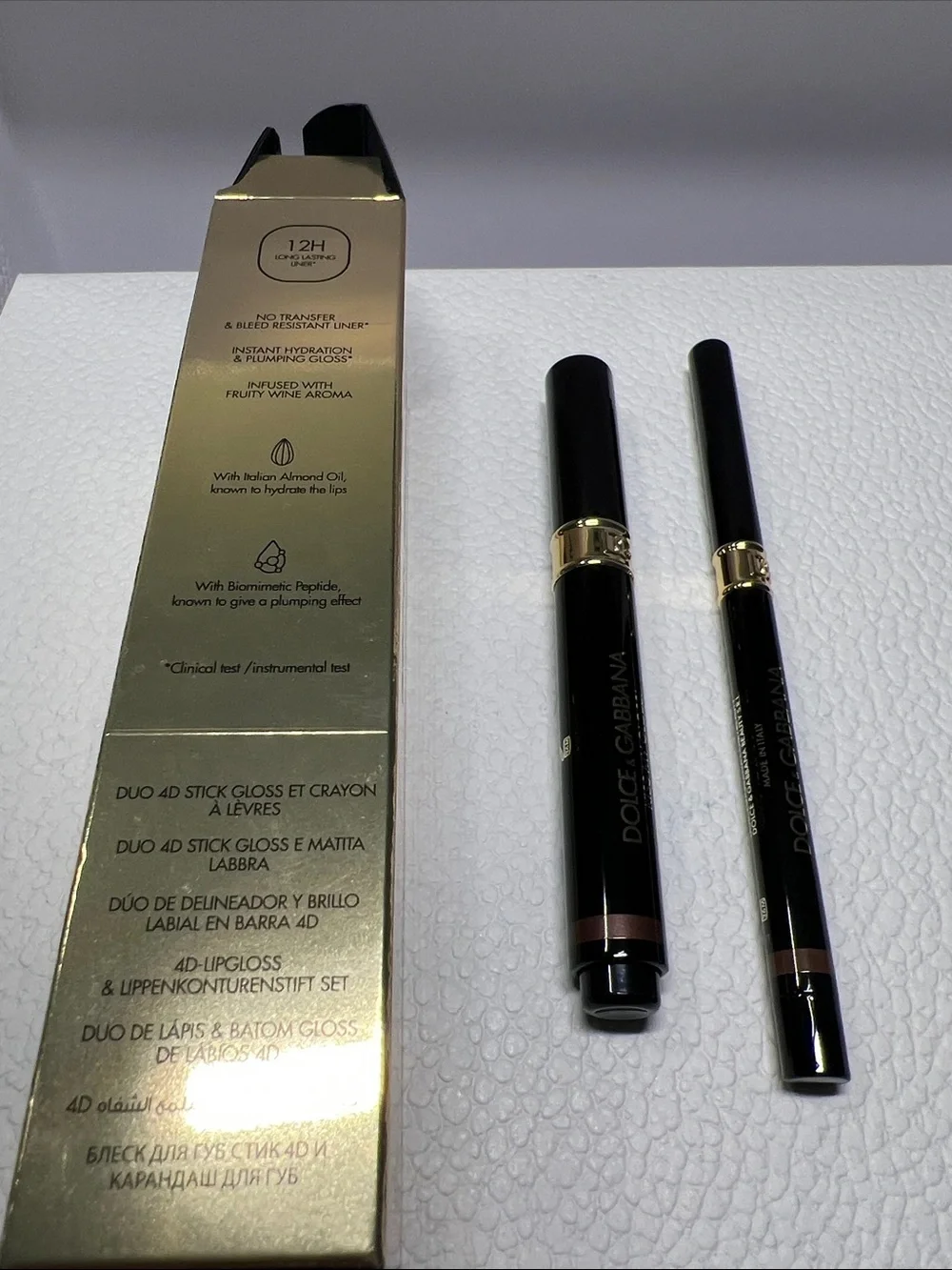 Dolce & Gabanna Kiss My Gloss! 4D Gloss Stick & Lip Liner Duo in 03 Chat
